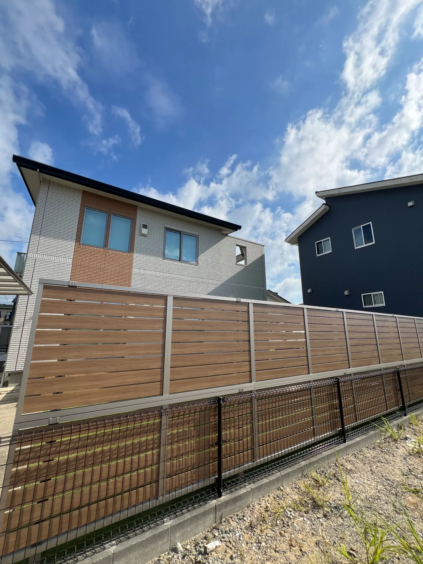 新築 リフォーム工事 目隠しフェンス